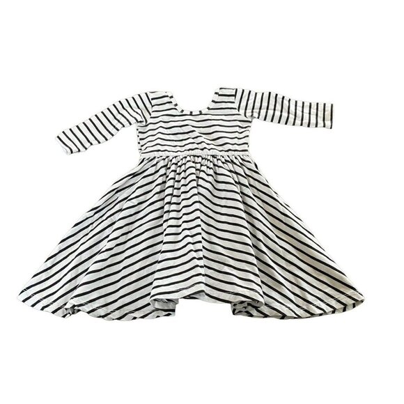 Alice + Ames Other - Alice + Ames Black Striped Twirl Dress Size 3